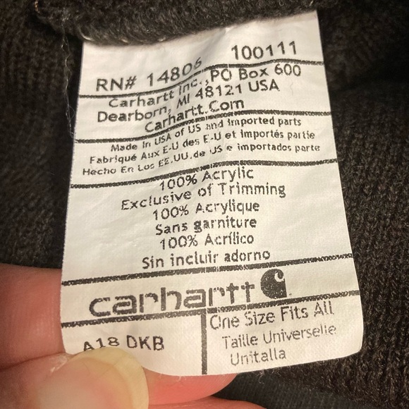 Carhartt classic brown knit beanie - Picture 3 of 3